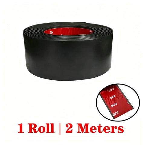Heavy Duty Rubber Side Skirt Guards For Tesla Cybertruck Tough As Nails Rock Splash Shield Bumper Edge Armor And Parking Scratch Protection Thick 2point5mm Trim Protector 2 meter roll with adhesive backing
