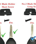 Replacement Key Fob Shell Case For Mitsubishi Eclipse 2006 2012 Endeavor blade holder screws with key blades fit diagram