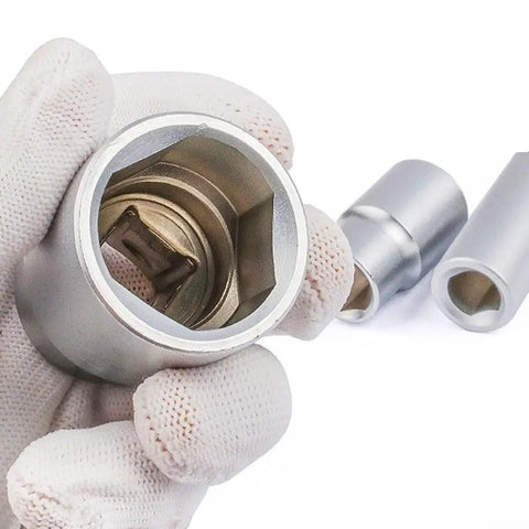 Heavy Duty Half Inch Drive Triangular Socket Set Multi-Toothed For Injection Pump Governor Screws Bearing Remover Diesel Tool Kit close-up