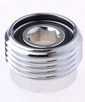 Tank Valve Adapter Two Pack For Scuba DIN To Yoke Conversion Chrome Plated Brass Cylinder Converter With O Rings G Five Eighths Fourteen DIN Thread Durable Polished Surface showing side perspective
