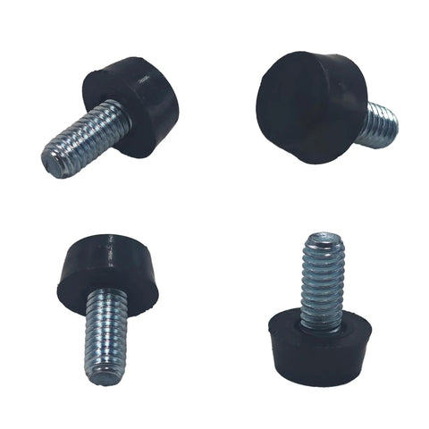 24 Piece M8 Thread Adjustable Furniture Levelers Set For Heavy Duty Stabilization, Galvanized Steel Screw In Leveling Feet