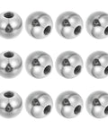 12 Pack Ball Nuts Knobs With One Quarter Inch Twenty UNC Female Thread, 17.4Mm Ball Diameter, Steel Swivel Ball Joint Adapters, Silver