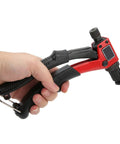 Hand holding Rivet Nut Gun Kit Hand Riveter Manual Setter Tool M3 To M6 for automotive and industrial projects with comfy grip