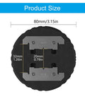Product size dimensions of 360 Degree High Temperature Rotatable Chip Fixture For Mobile Motherboards Repair Steel Clamp shown