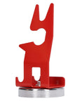 Solid Welding Torch Holder With Super Strong Magnetic Base Keeps Your MIG Tool Safe And Secure On Steel Workbenches, Prevents Slipping, Rust Proof And Multi Functional For Any Heavy Duty Shop Job, red metal design
