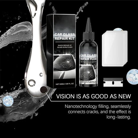 Windshield Crack Repair Kit With 2026 Upgrade Glass Repair Liquid For Chips And Cracks Do It Yourself Quick Fix