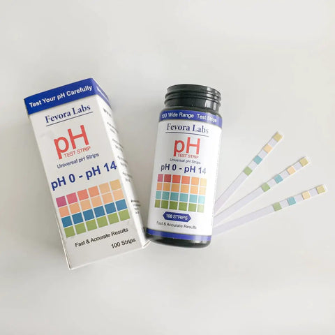 PH Test Strips 0-14, 100 Count, Litmus Paper For Water, Pools, Aquariums, Urine And Saliva Testing, Includes Color Chart, Easy Dip