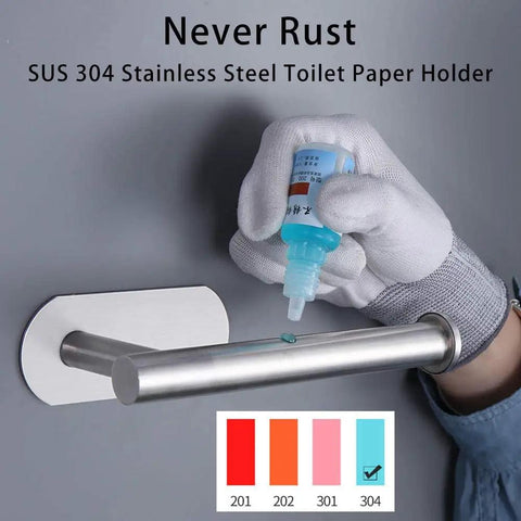 Installing 3M Self Adhesive Toilet Paper Holder No Drilling Wall Mount Stainless Steel 304 Brushed Nickel