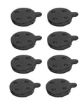 4 Pairs Electric Bike Brake Pads With No Squeal Quiet Mute Effect Semi Metal Disc Rotor Pads For 10 Inch Electric Scooter High Heat Resistance