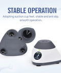 Mini Vortex Mixer 3500 RPM Touch Start No-Wobble Silicone Base 4.5 mm Orbit, view of bottom suction cups for stability.