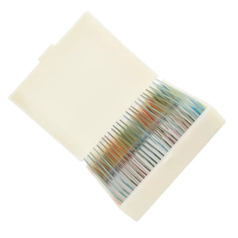 Clear Glass Microscope Slides With 25 Prepared Specimens For High Definition Biology Study Easy To See Tissues Kid Safe Lab Ready