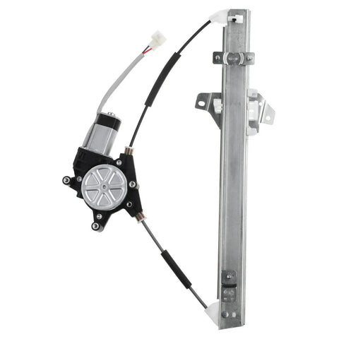 Front Left Window Regulator With Motor For Chevy Spark One Point Two Liter 2013 To 2015 showing motor and cable assembly.