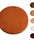 Wooden Dining Table Turntable Lazy Susan Tray with Smooth Silent Spin and Swivel Assist System, multiple colors, round, rotating tabletop