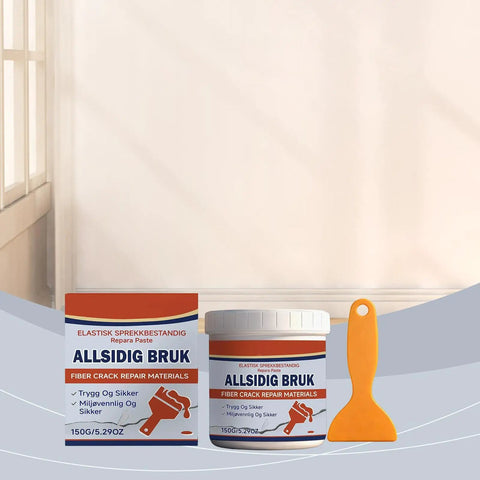 Wall Crack Repair Paste Quick Dry Putty For Holes And Cracks In Plaster And Drywall With Scraper, 150g tub with scraper