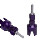 1 2 Inch And 3 4 Inch Pipe Threader Tool Set For Plumbing, dual threading cutters, alloy steel, for PVC and metal pipes.