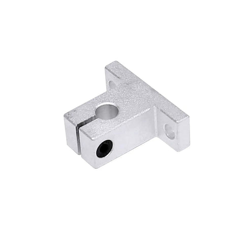 Aluminum Linear Motion Rail Clamping Guide Supports For 8mm Shaft Ideal For 3D Printers And CNC Machines Set Of 10 Silver