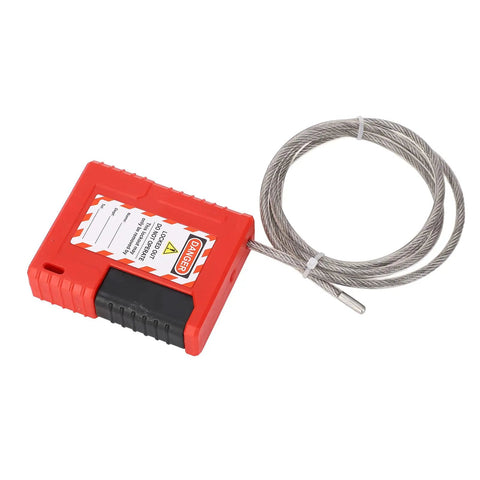 Heavy Duty Lockout Tagout Cable Lock With Adjustable Stainless Steel Safety Padlock For Industrial Machines Built Different Gear That Actually Locks Down Tight And Secures Your Shop Floor