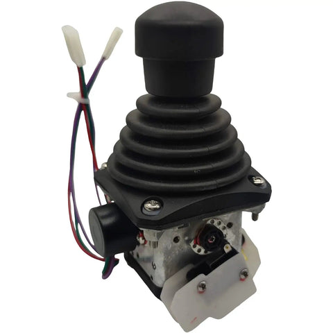 No Fuss Installation Replacement Joystick Controller Compatible With Genie Boom Lift S40 S45 S60 S65 S80 S85 Oem Part Number 40613gt 40613hgt features black rubber joystick with wires.