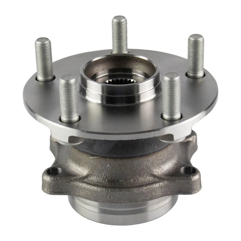 Rear Wheel Bearing Hubs Assembly Replacement For Subaru Outback 2015 2021 Forester 2019 Legacy 2015 2021 WRX 2015 2019 WRX STI 2015 2016 Ascent 2019 2021 Durable Hub Bearings For Quiet Smooth Ride Plug And Play, 5-bolt hub assembly, front view.