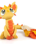 Colorful clay creature made with Ultimate Polymer Clay Starter Kit With 50 Vibrant Colors, Oven Bake Modeling Clay, 2.8 Lb Total.