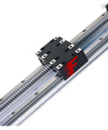 FSK80 Linear Module With 15mm Double Guide Rails Ball Screw Stage For CNC Machines, black metal slider on precision rails