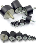 Heavy Duty Rubber Vibration Isolator With Male Thread Anti Shock Damper M5 various sizes for stable machine protection