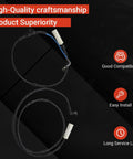 Powkos brake pad wear sensor wiring harnesses for BMW; front and rear, dual black cables with white connectors.