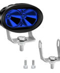 2 Pack Adjustable Motorcycle Spotlight Mounting Brackets For Off Road Bikes And Scooters with blue fog light and alloy mounts