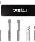 Heavy Duty 3/8 Inch Drive Spark Plug Socket Set With Magnetic Rotary Receptacles Including 9/16 Inch, 5/8 Inch, And 14mm Receptacles Plus 3/8 Inch Driver Sockets, 12 Point Chrome Vanadium displayed with case