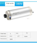 Hardcore 4.0KW Water Cooled Electric Spindle Motor For CNC Machine Tools With High Speed 110mm Diameter 380V Power, silver body