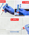 Grout Pen White 2 Pack With 4 Extra Nibs Waterproof Grout Whitener And Paint For Bathroom And Kitchen Easy To Apply in use