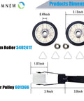 Beefed Up Dryer Repair Kit With Belt Rollers And Idler 4392065 Replacement Parts For Whirlpool Kenmore detailed dimensions
