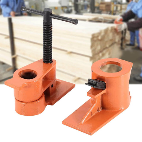 Heavy Duty 1 Inch Pipe Clamp Jaws Vise Fixture Set For Woodworking Tools Built To Last And Beefy For Gluing And Assembly