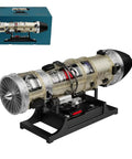 Turbofan Engine Model Kit That Actually Runs One Tenth Scale F135 Military Stealth Fighter Metal Jet Engine Replica With Twin Rotor Design Realistic Core And Fan Six Hundred Plus Pieces For Adults