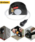 Angle Grinder Shield Kit With Dust Guard Shroud 360 Degree Pro Grade Protective Cover For Wet Cutting And Dust Collection Waterproof Dustproof Guard Easy Install With Dual Sealing Caps Black