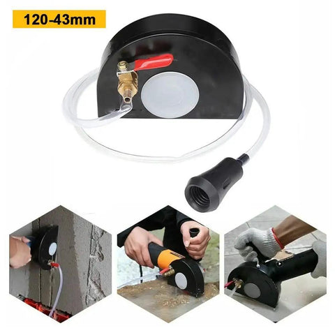 Angle Grinder Shield Kit With Dust Guard Shroud 360 Degree Pro Grade Protective Cover For Wet Cutting And Dust Collection Waterproof Dustproof Guard Easy Install With Dual Sealing Caps Black