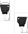 10 Pack Ignition Starter Keys For Heavy Equipment Pros Durable High Precision Cut Keys with dimensions shown