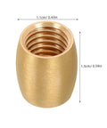 8pc Brass Furniture Legs For Wooden Trays And Boxes, cone shaped brass foot, golden finish, dimensions 1.1cm x 1.5cm