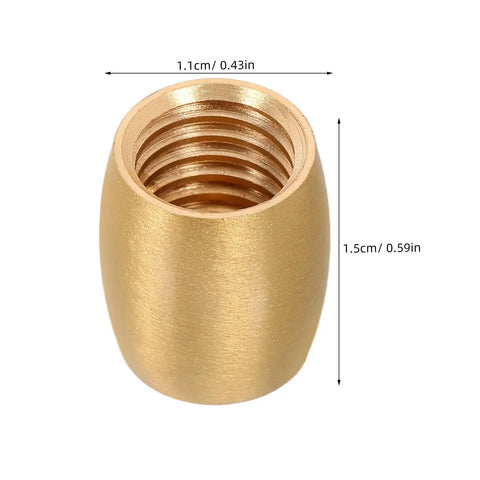 8pc Brass Furniture Legs For Wooden Trays And Boxes, cone shaped brass foot, golden finish, dimensions 1.1cm x 1.5cm