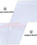White Bubble Mailers 24x35cm Plus 5cm Padded Envelopes with adhesive seal and bubble interior for secure shipping