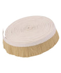 Clean Sweep Cnc Vacuum Brush 100Mm By 1M Length For Milling And Engraving Gear showing rolled canvas dust suction sleeve.