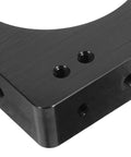 Close-up of the Solid CNC Motor Mounting Bracket For Spindle 65mm Engraving Machine Stand featuring threaded holes.