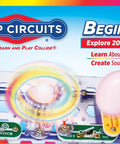 Image of Beginner Electronics Snap Together Kit For Kids Ages 5 To 9 STEM Exploration Project Kit To Build Real Working Circuits Safe For Young Builders Colorful Instruction Book 2016 Edition box showing colorful electronic components.