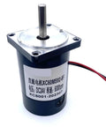 Cool 60Mm DC Motor With Solid 8Mm Shaft Runs Smooth At 12V Or 24V shown with 8mm shaft for robotics and automated doors.