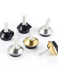 Six Premium Swivel Furniture Levelers Kick Your Wobbly Table Problems To The Curb Heavy Duty Adjustable Glide Legs.
