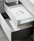 White drawer with Hidden Kidproof Cabinet Locks Set With Invisible Drawer Latches Easy No Drill Install Strong Adhesive