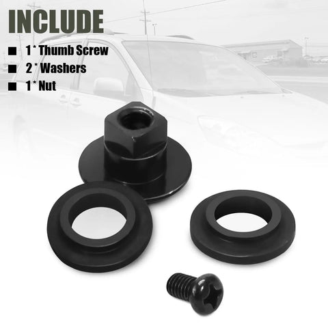 Rear Window Latch Bolt Nut Screw Replacement For Cab Glass Quarter Fits 2003 2017 Sienna GSL ASL includes components