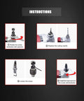 Instruction steps for Metal Nibbler For Sheet Metal Cutting, 380W Power, showing part assembly and adjustment process.