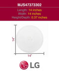 Genuine OEM Glass Turntable Tray For LG Microwaves Clear Replacement with 14-inch diameter, durable and easy install
