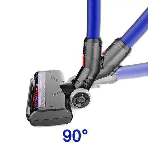 Motorized Vacuum Brush With Headlights For V6 Series Cordless Vacuums Replacement Roller at 90-degree angle demonstration